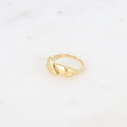 Bague ouverte - feuilles