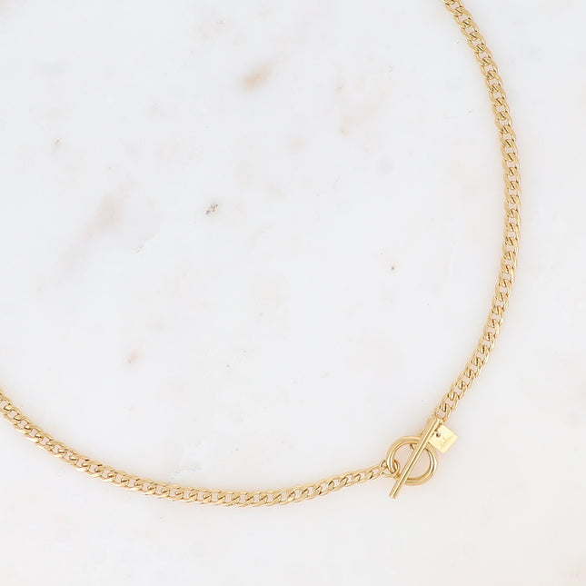 Collier - maille gourmette et fermoir cabillot 45CM