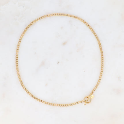 Collier - maille gourmette et fermoir cabillot 45CM