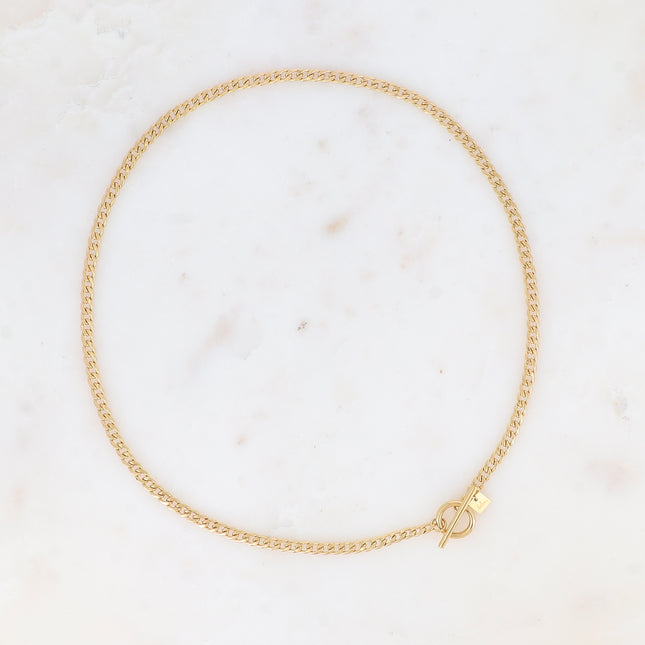 Collier - maille gourmette et fermoir cabillot 45CM