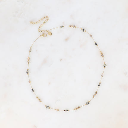 Collier Meglanie - fin avec pierres naturelles