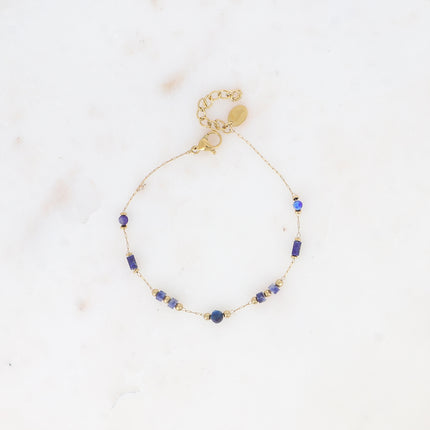 Bracelet Meglanie - fin avec pierres naturelles