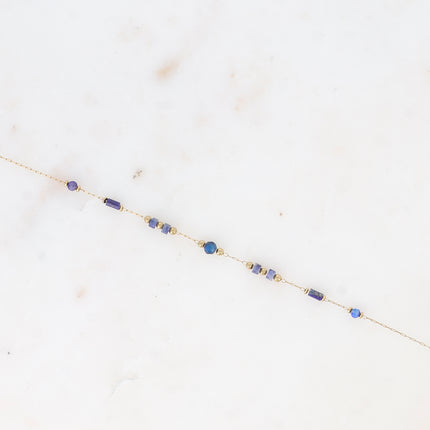 Bracelet Meglanie - fin avec pierres naturelles