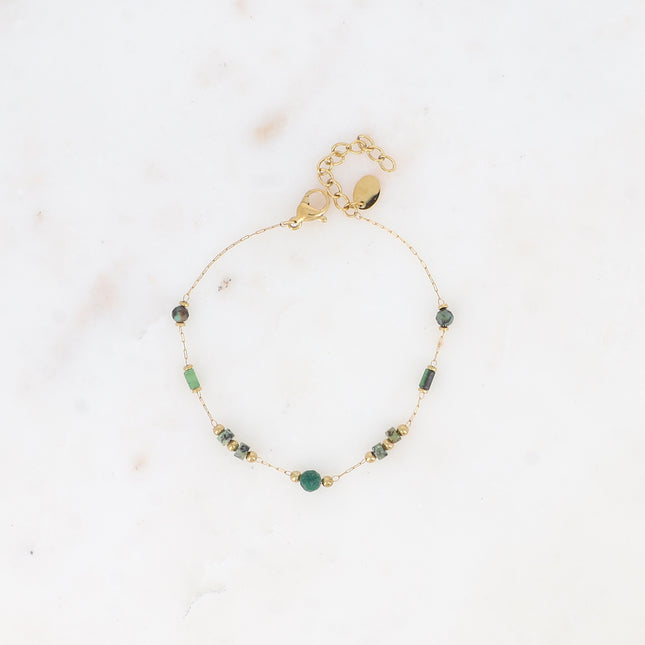 Meglanie Bracelet - thin with natural stones