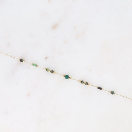 Bracelet Meglanie - fin avec pierres naturelles
