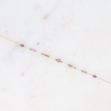 Bracelet Meglanie - fin avec pierres naturelles