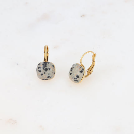 Boucles Béa Stone - pierre naturelle