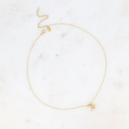Necklace - cowrie shell, freshwater pearl