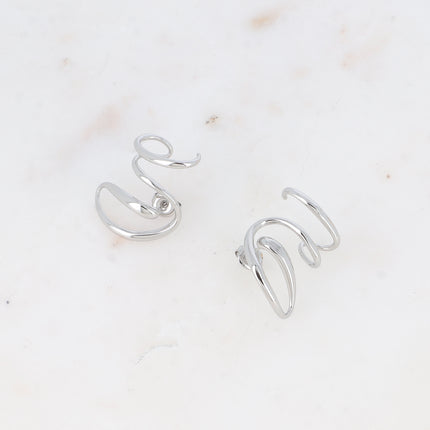Siriana lobe cuff - wavy line