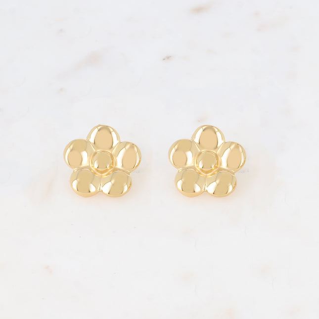 Boucles puces - fleur 22mm