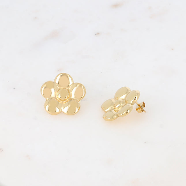 Boucles puces - fleur 22mm
