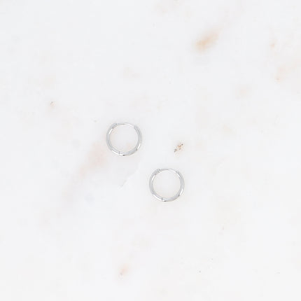 Mini créoles - anneau rond classique 10,5mm