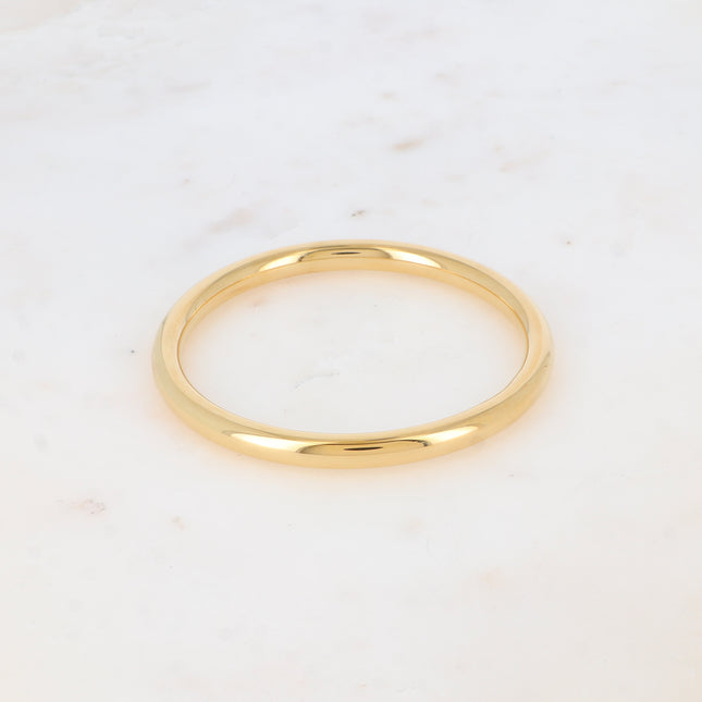 Jonc Lucianna - anneau fermé lisse, 6,1 x 6,2cm, épaisseur 6mm