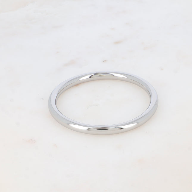 Jonc Lucianna - anneau fermé lisse, 6,1 x 6,2cm, épaisseur 6mm