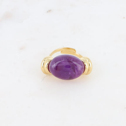 Bague Claryssia - pierre naturelle ovale