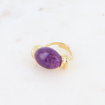 Bague Claryssia - pierre naturelle ovale