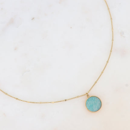 Collier Maxine - pierre naturelle ronde