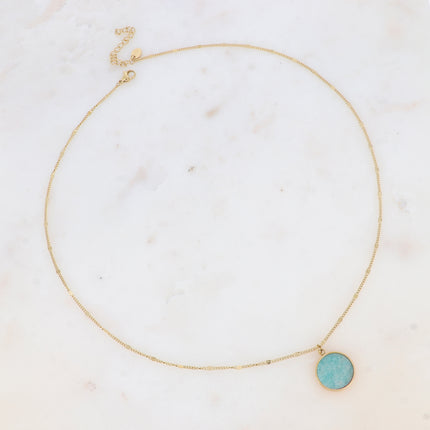 Collier Maxine - pierre naturelle ronde