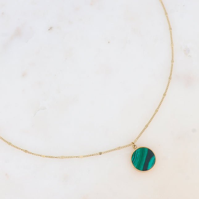 Collier Maxine - pierre naturelle ronde