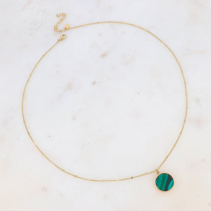 Collier Maxine - pierre naturelle ronde