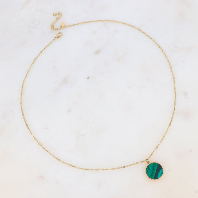 Collier Maxine - pierre naturelle ronde
