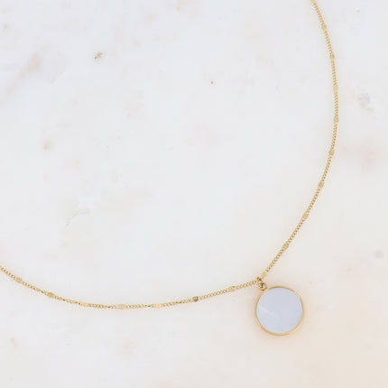 Collier Maxine - pierre naturelle ronde