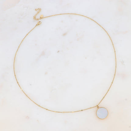 Collier Maxine - pierre naturelle ronde