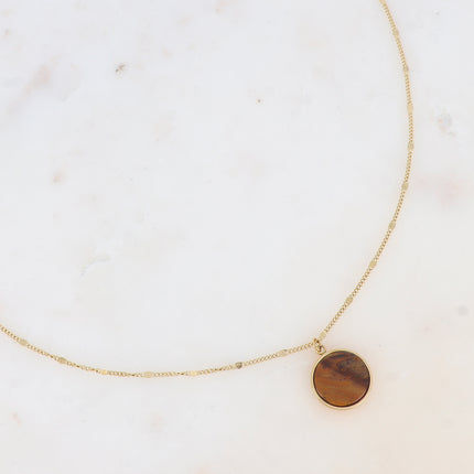 Collier Maxine - pierre naturelle ronde