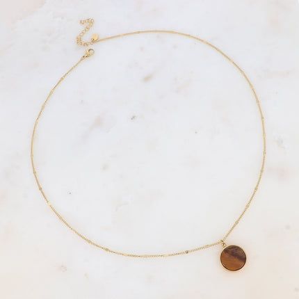 Collier Maxine - pierre naturelle ronde