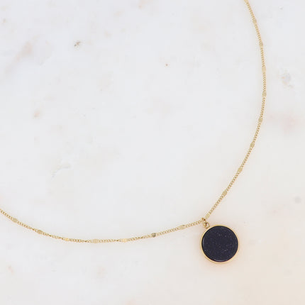 Collier Maxine - pierre naturelle ronde