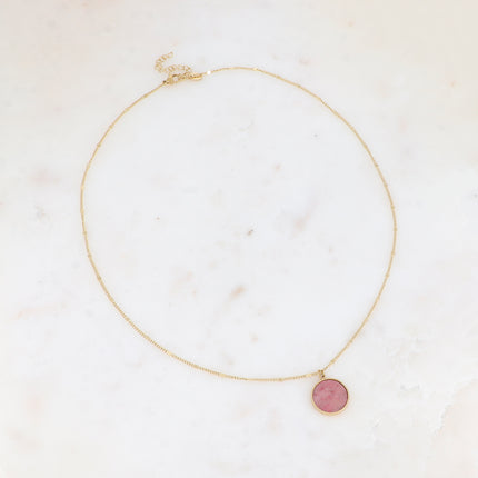 Collier Maxine - pierre naturelle ronde