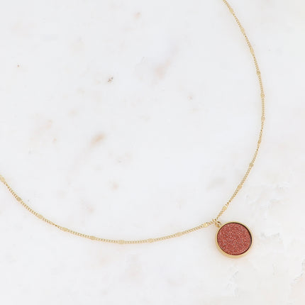 Collier Maxine - pierre naturelle ronde