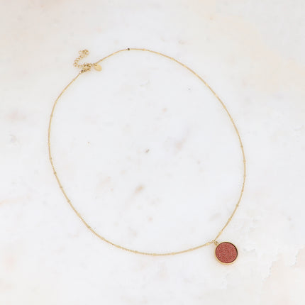 Collier Maxine - pierre naturelle ronde
