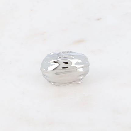 Bague - forme ovale texturée