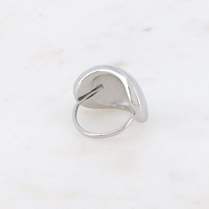 Bague - ovale arrondi, miroir
