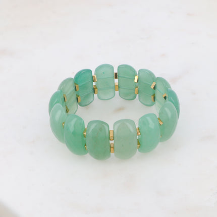 Bracelet Jennah - élastique avec grosses pierres naturelles