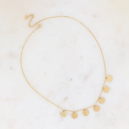 Collier - pampilles rondes zébrés