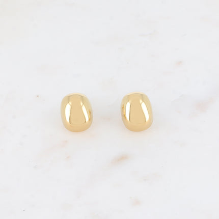 Boucles puces - forme rectangulaire bombé