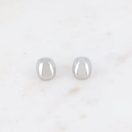 Boucles puces - forme rectangulaire bombé