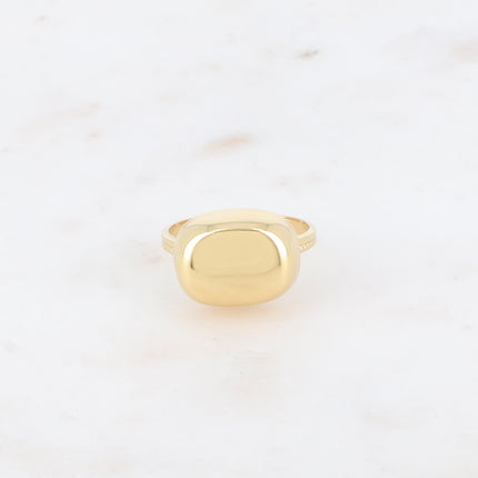 Bague - forme rectangulaire bombé