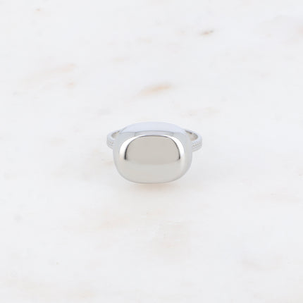 Bague - forme rectangulaire bombé