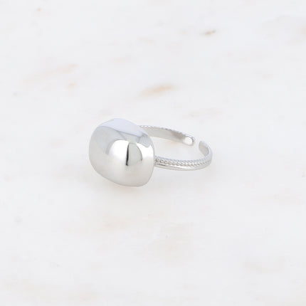 Bague - forme rectangulaire bombé