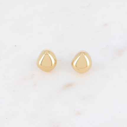 Boucles puces - forme poire allongée bombée