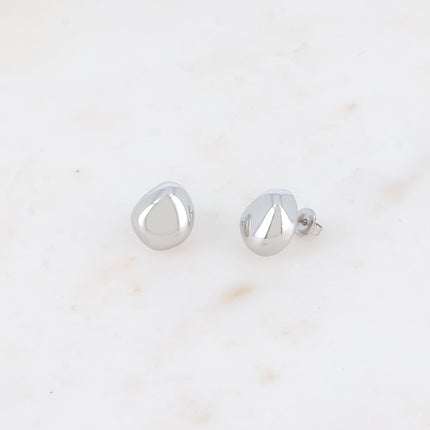 Boucles puces - forme poire allongée bombée