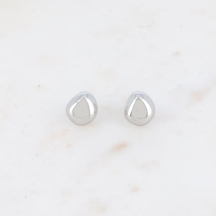 Boucles puces - forme poire allongée bombée
