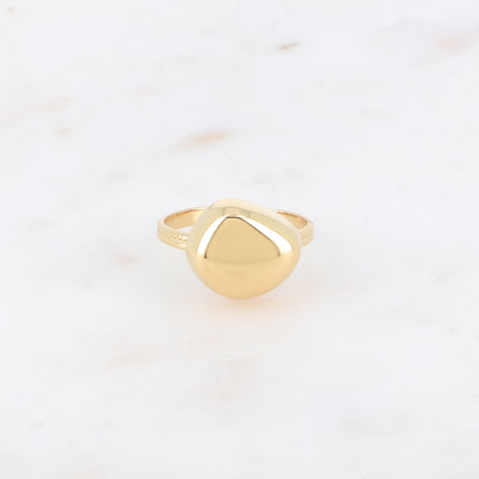 Bague - forme poire allongée bombée