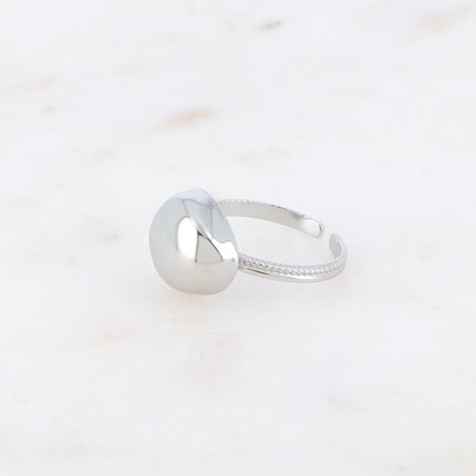 Bague - forme poire allongée bombée