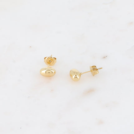Boucles puces - petite pièce ovale