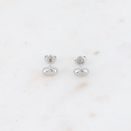 Boucles puces - petite pièce ovale