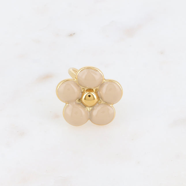 Bague - fleur en émail 23mm